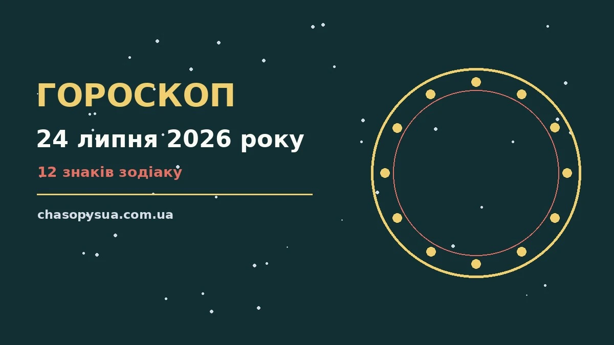 Гороскоп на 24 липня 2026 року: корисний прогноз на день для планів і важливих справ