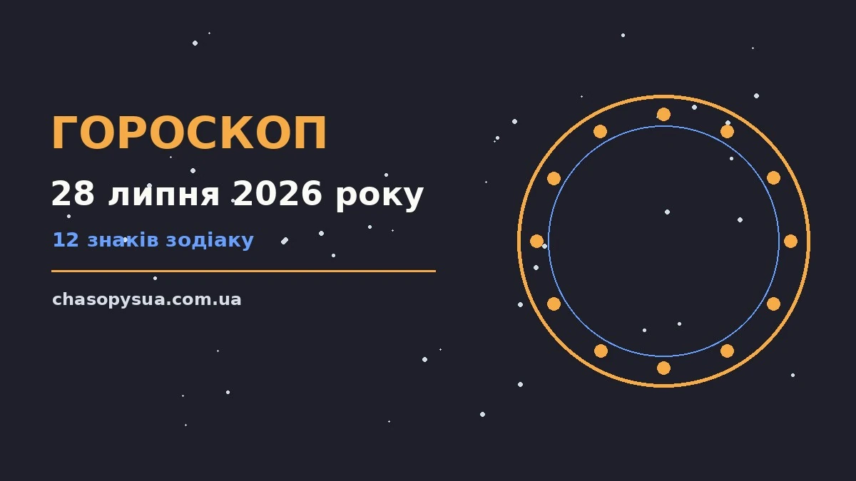 Щоденний гороскоп на 28 липня 2026 року, затишний ранковий стіл із планувальником і чашкою кави