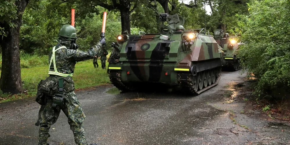 Військовослужбовці Тайваню під час навчань із безпілотниками
