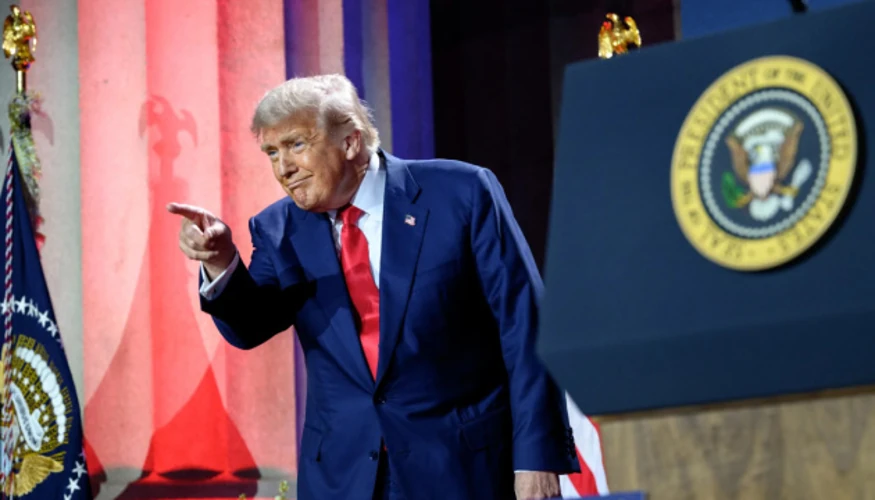 Президент США Дональд Трамп на з'їзді Республіканської партії в Далласі