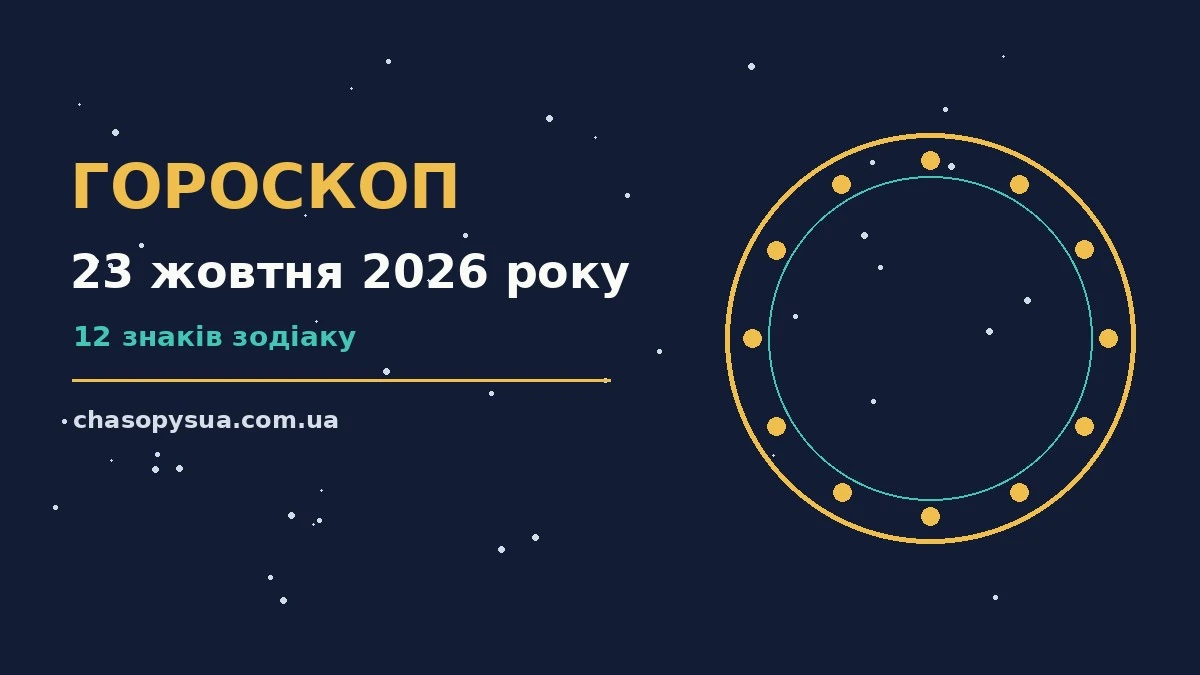 Гороскоп на 23 жовтня 2026 року: практичний прогноз на п'ятницю для роботи, фінансів і стосунків
