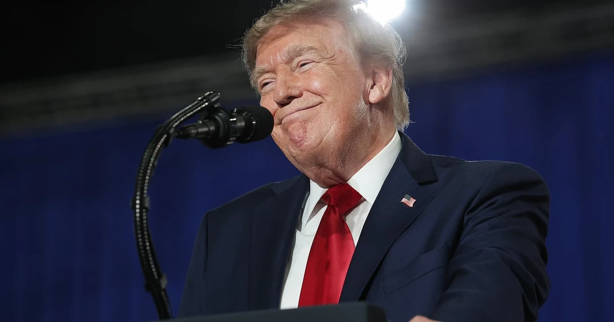 Президент США Дональд Трамп під час передвиборчого мітингу в Південній Кароліні, серпень 2026 року (Win McNamee/Getty Images)